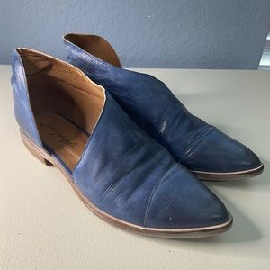 NEW Free People Indigo Blue Royale Flats